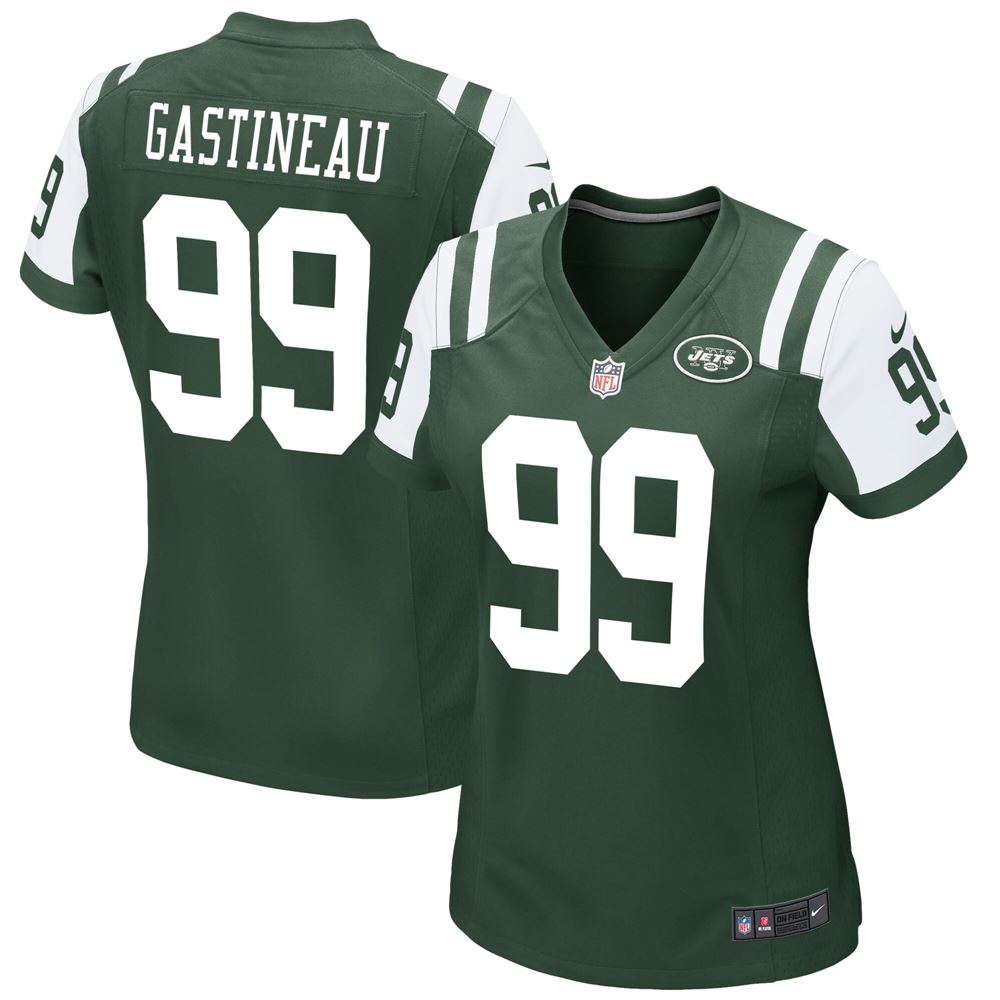 Women's Mark Gastineau New York Jets Womens Retired Game Jersey Green