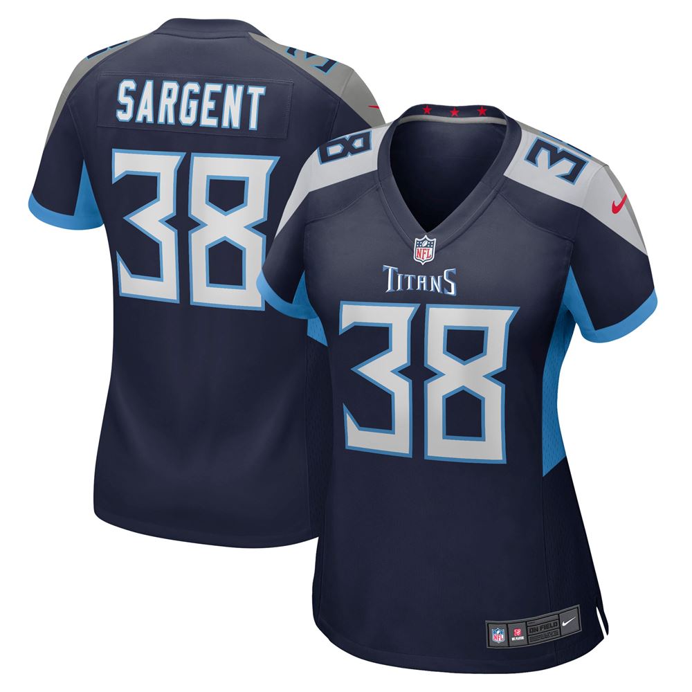 Women's Mekhi Sargent Tennessee Titans Womens Game Jersey Navy