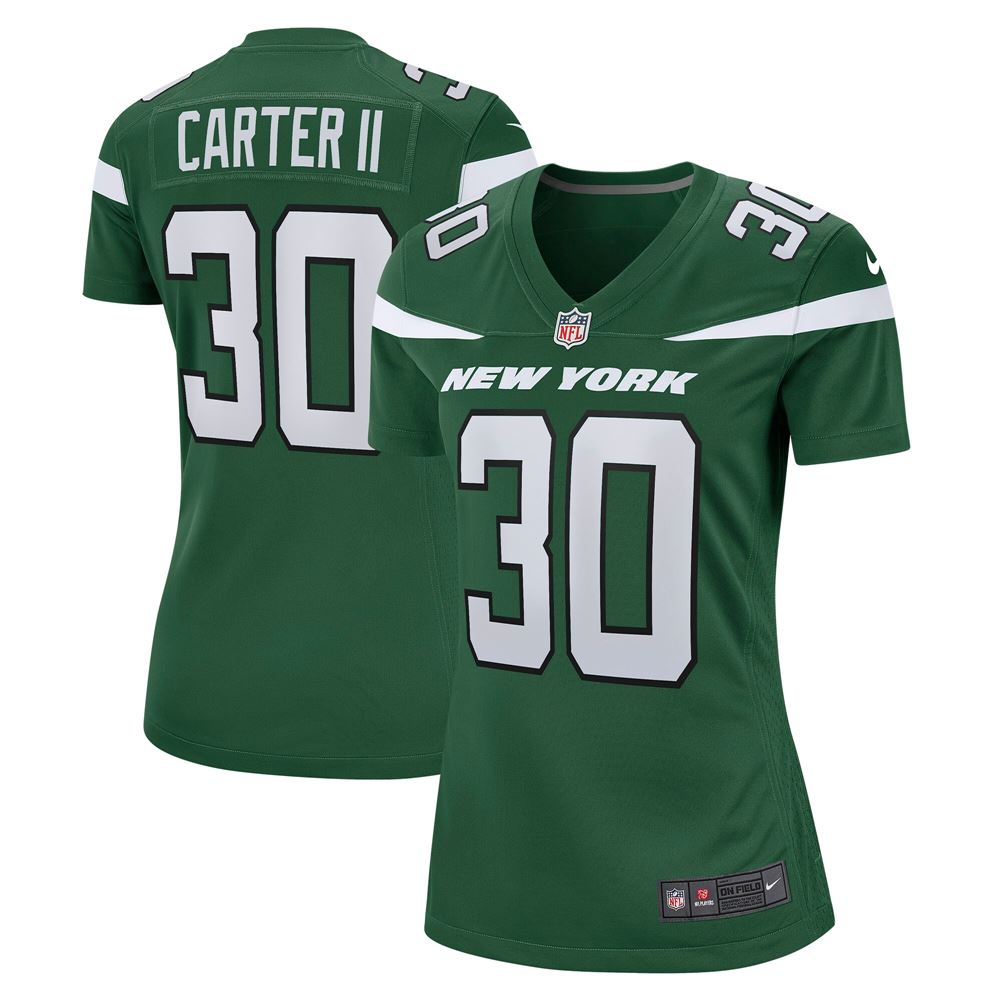 Women's Michael Carter Ii New York Jets Womens Game Jersey Gotham Green