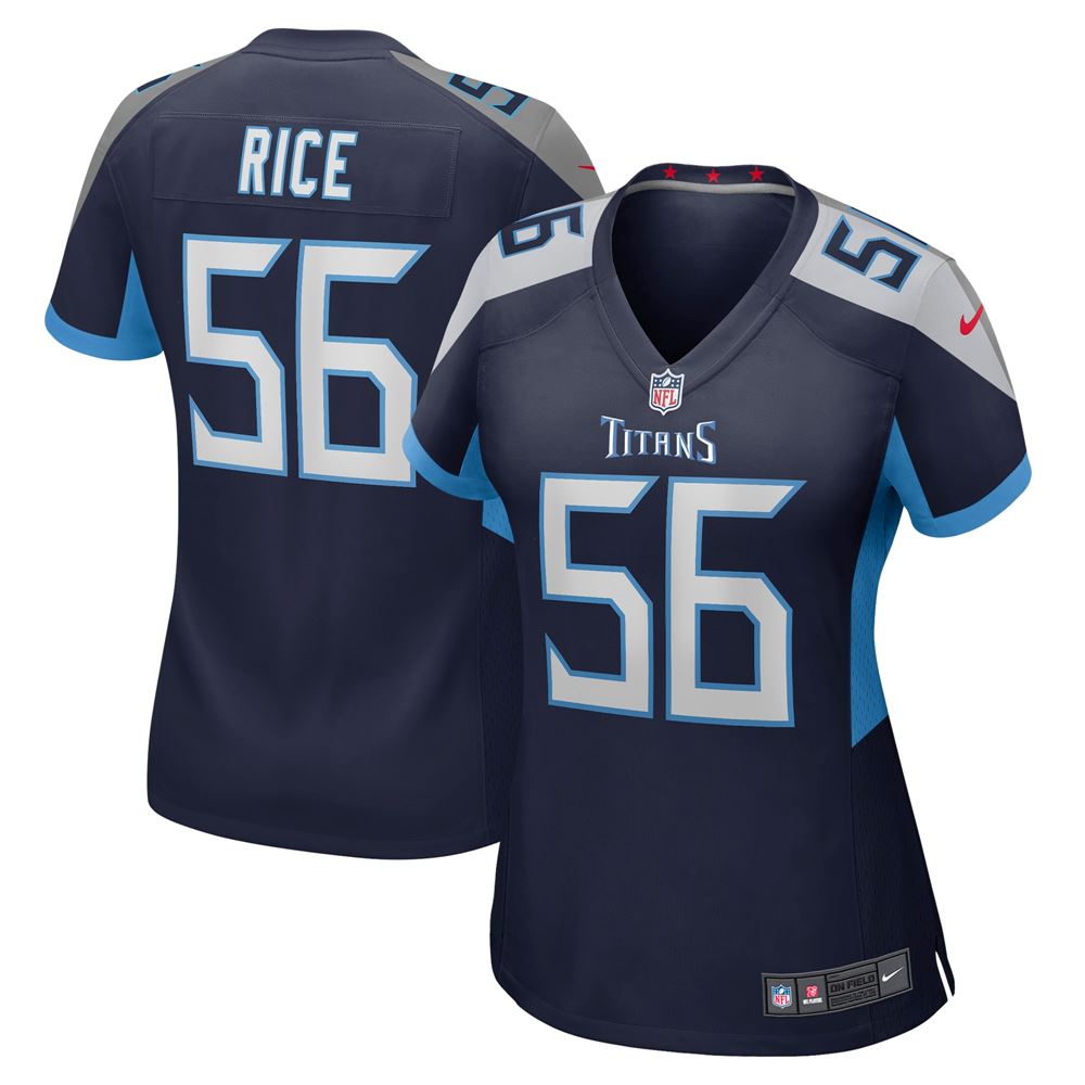 Women's Monty Rice Tennessee Titans Womens Game Jersey Navy