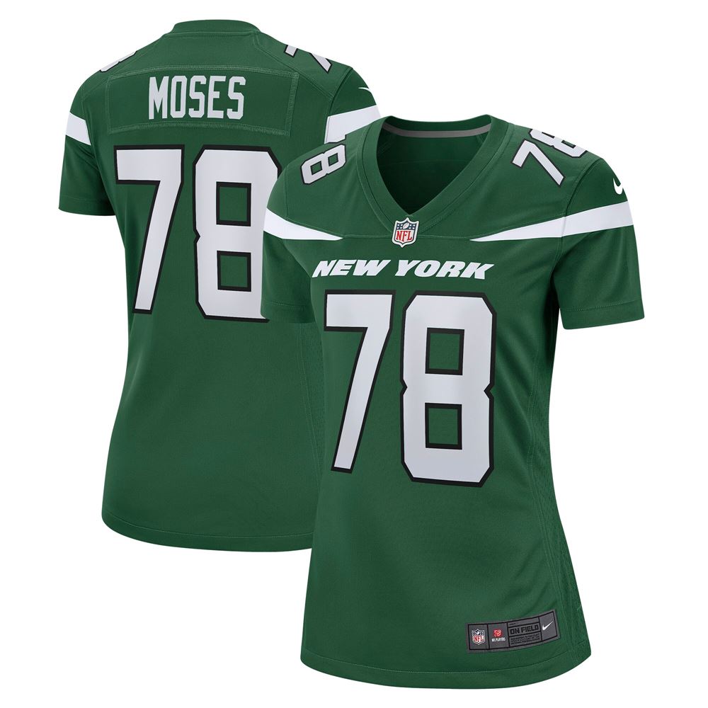 Women's Morgan Moses New York Jets Womens Game Jersey Gotham Green