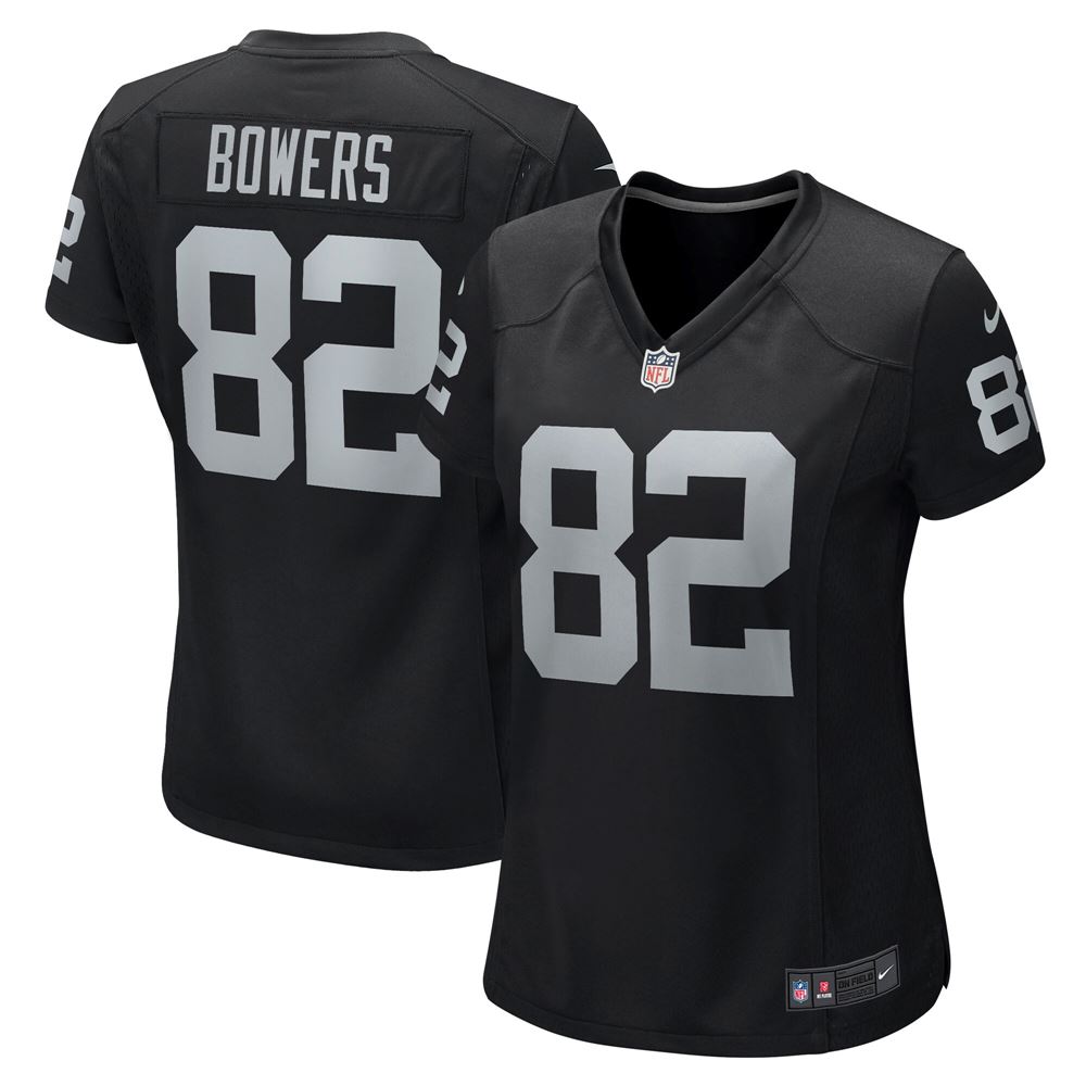 Women's Nick Bowers Las Vegas Raiders Womens Game Player Jersey Black