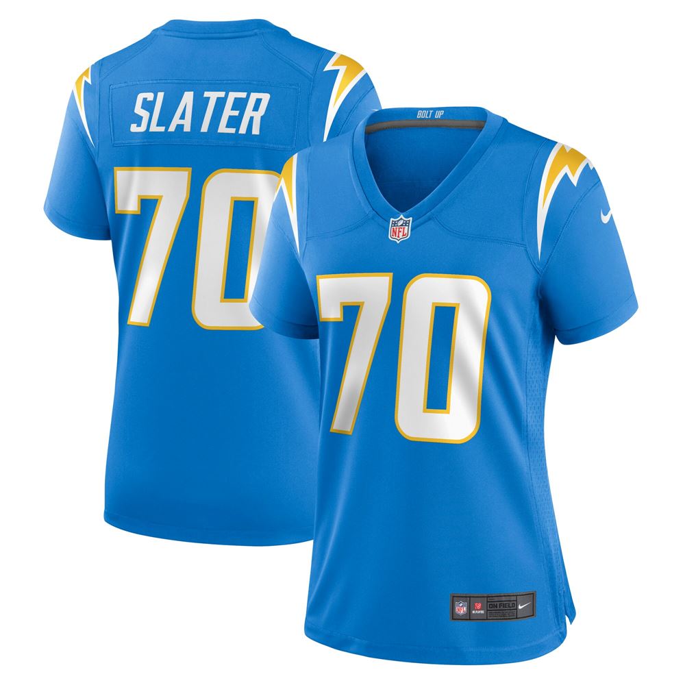 Women's Rashawn Slater Los Angeles Chargers Womens Game Jersey Powder Blue
