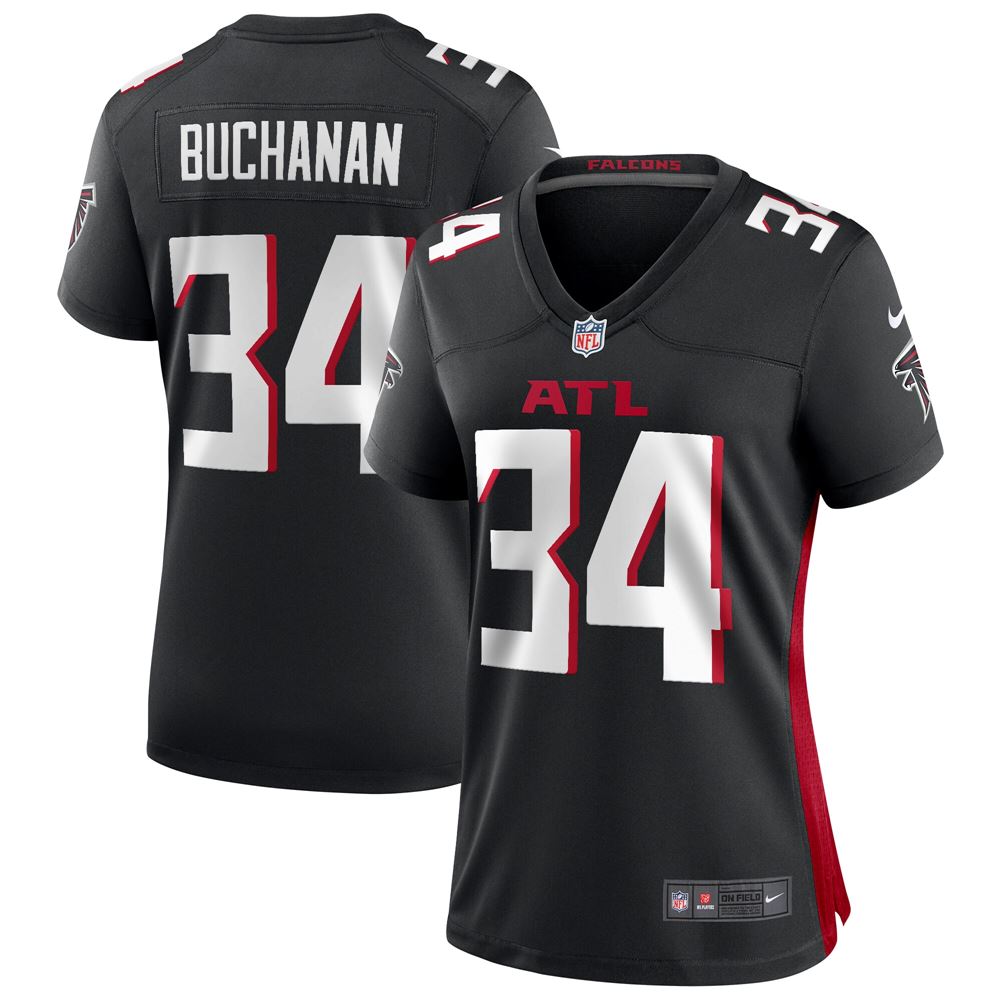 Women's Ray Buchanan Atlanta Falcons Womens Game Retired Player Jersey Black