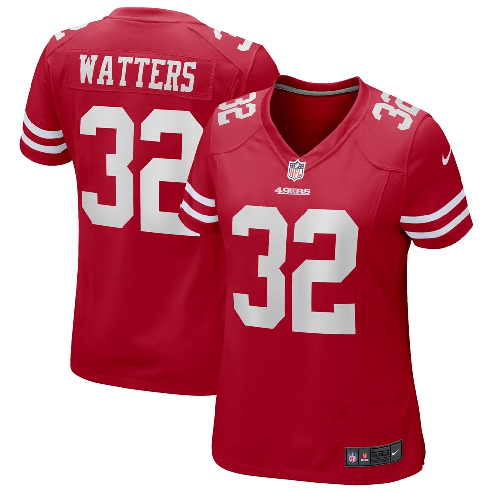 Women's Ricky Watters San Francisco 49ers Womens Game Retired Player Jersey Scarlet
