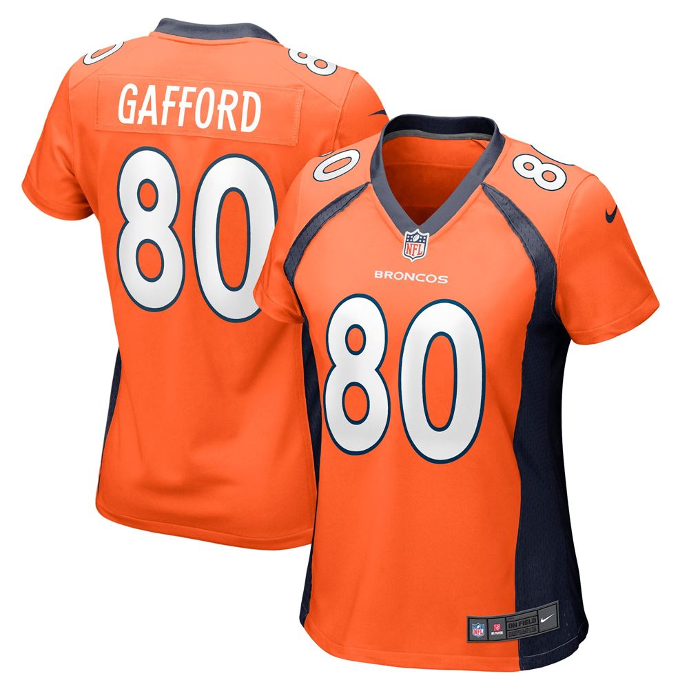 Women's Rico Gafford Denver Broncos Womens Game Jersey Orange