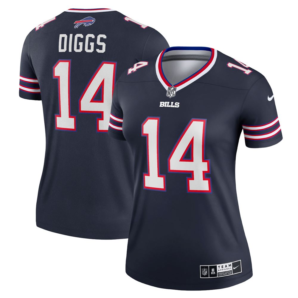 Women's Stefon Diggs Buffalo Bills Womens Inverted Legend Jersey Navy ...