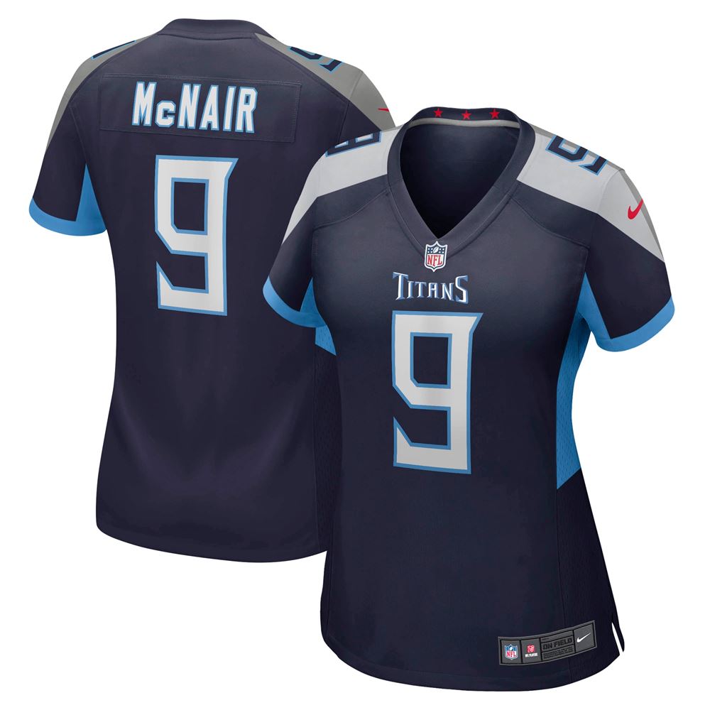 Women's Steve Mcnair Tennessee Titans Womens Game Retired Player Jersey Navy