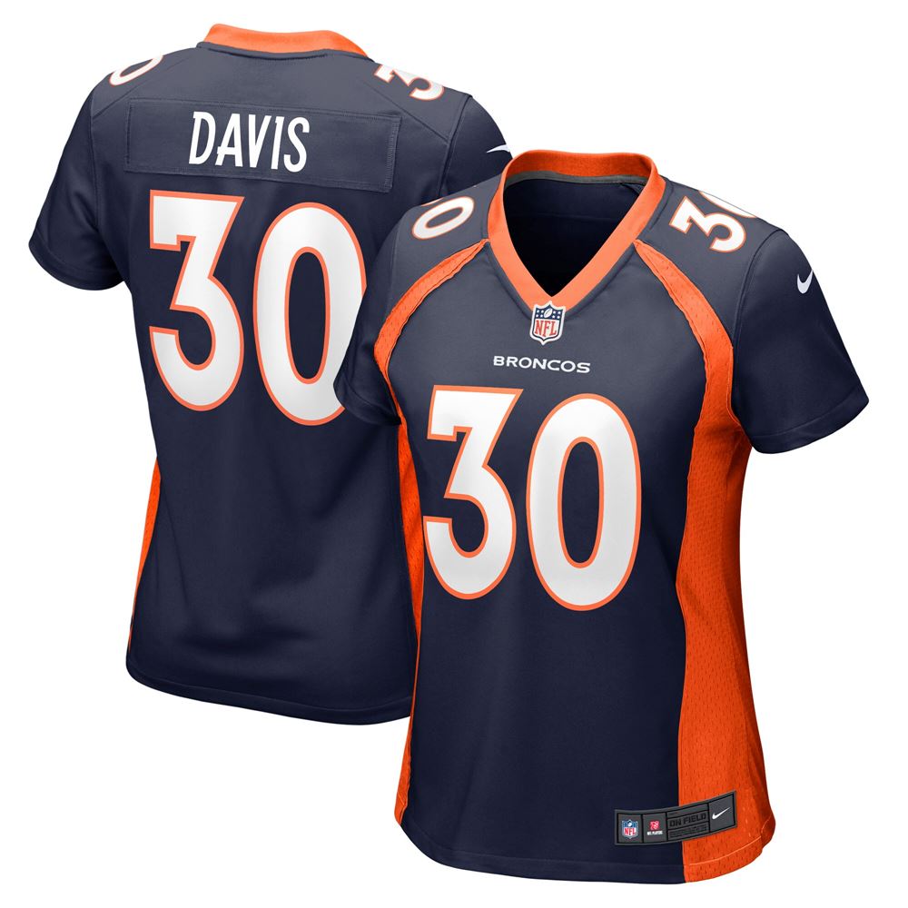 Women's Terrell Davis Denver Broncos Womens Retired Player Jersey Navy