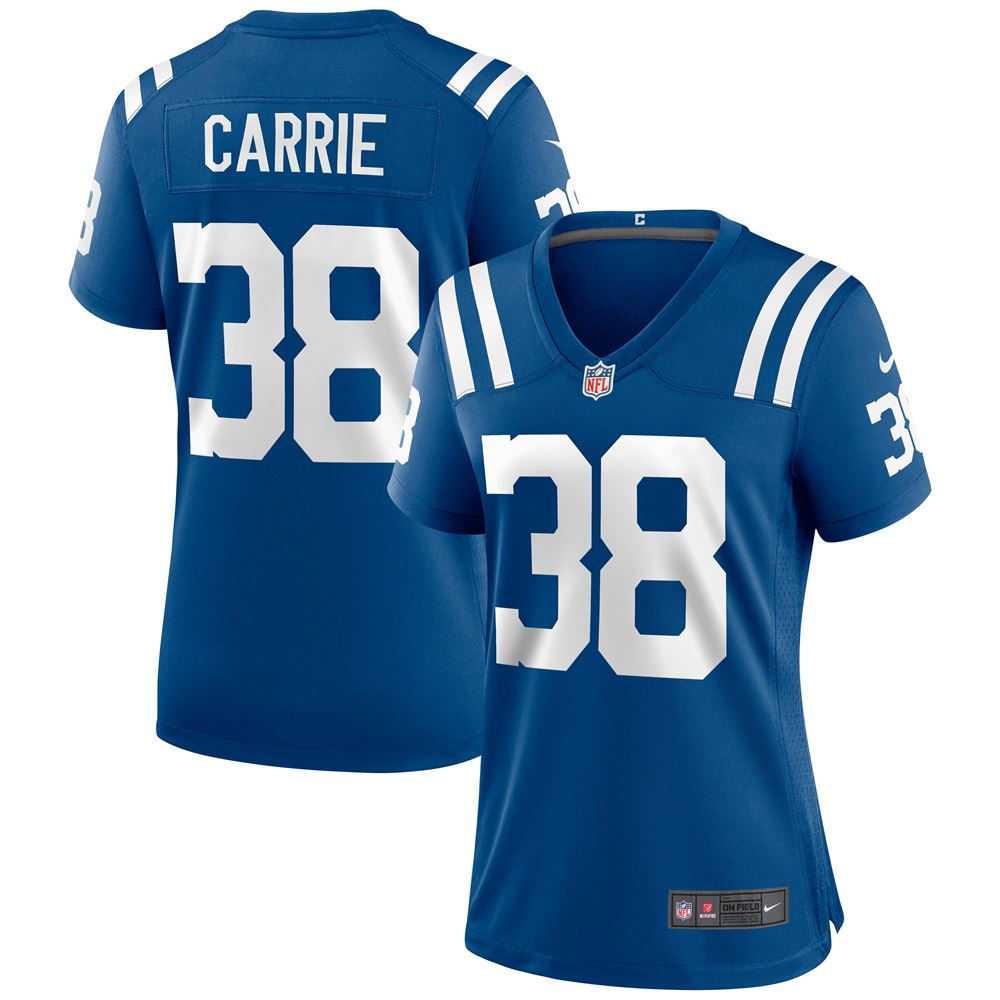Women's Tj Carrie Indianapolis Colts Womens Game Jersey Royal