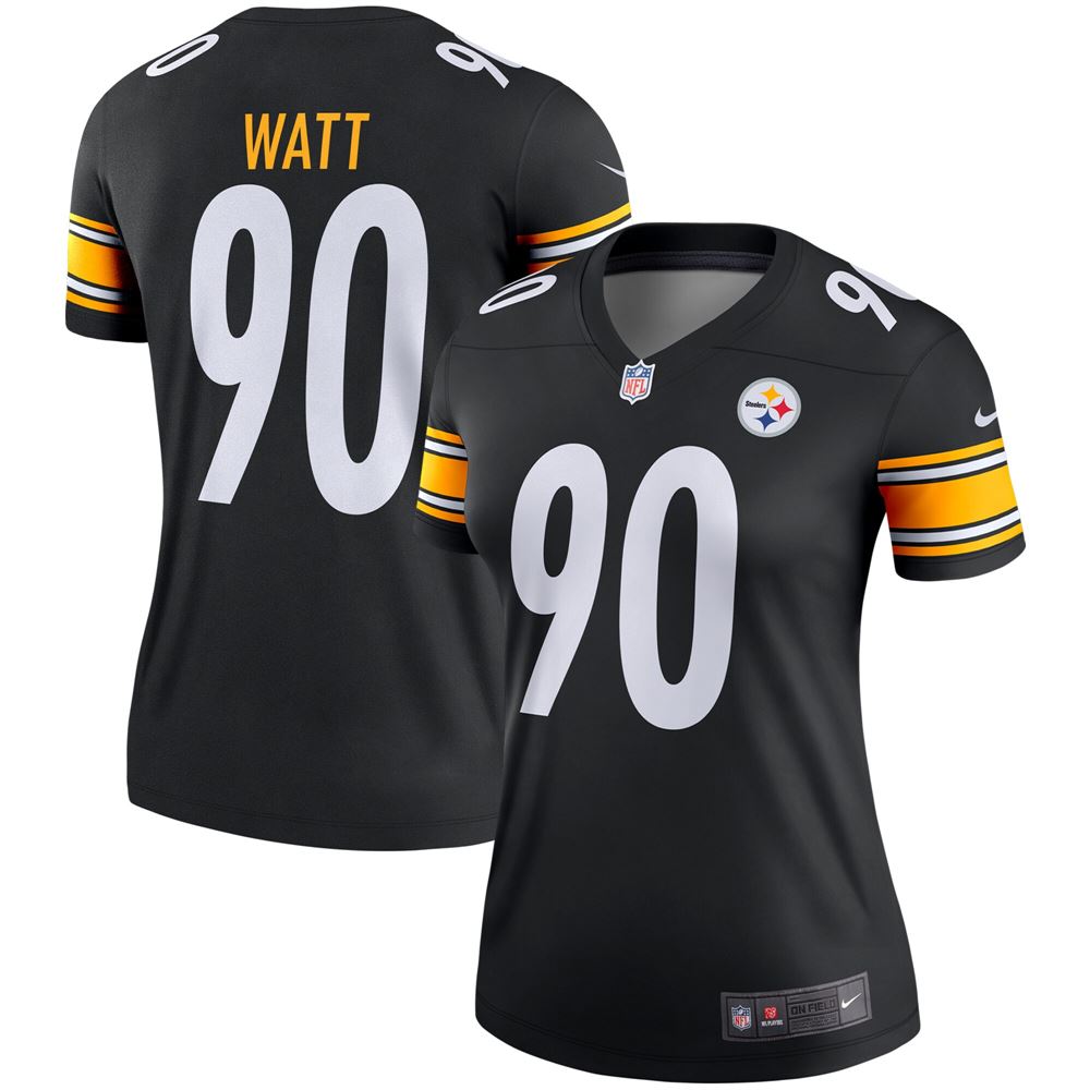 Women's Tj Watt Pittsburgh Steelers Womens Legend Jersey Black
