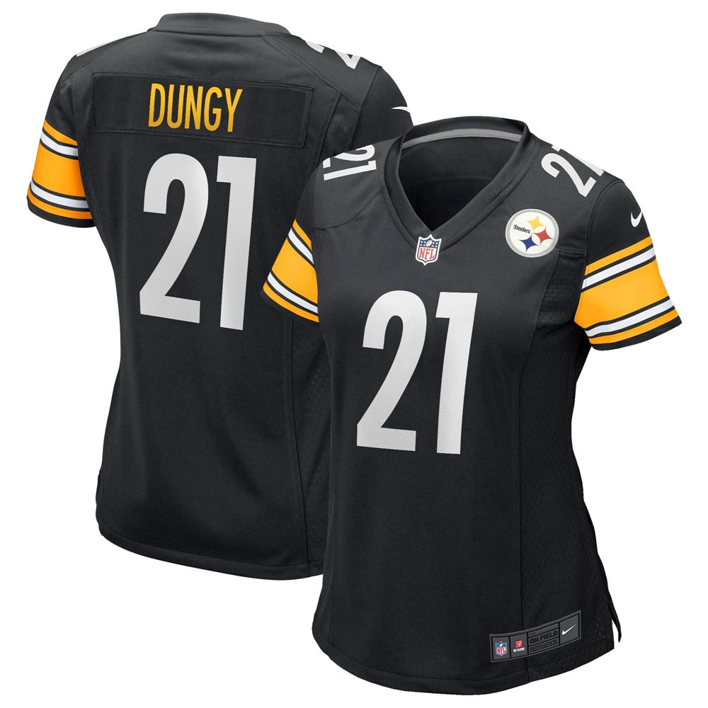 Women's Tony Dungy Pittsburgh Steelers Womens Game Retired Player Jersey Black