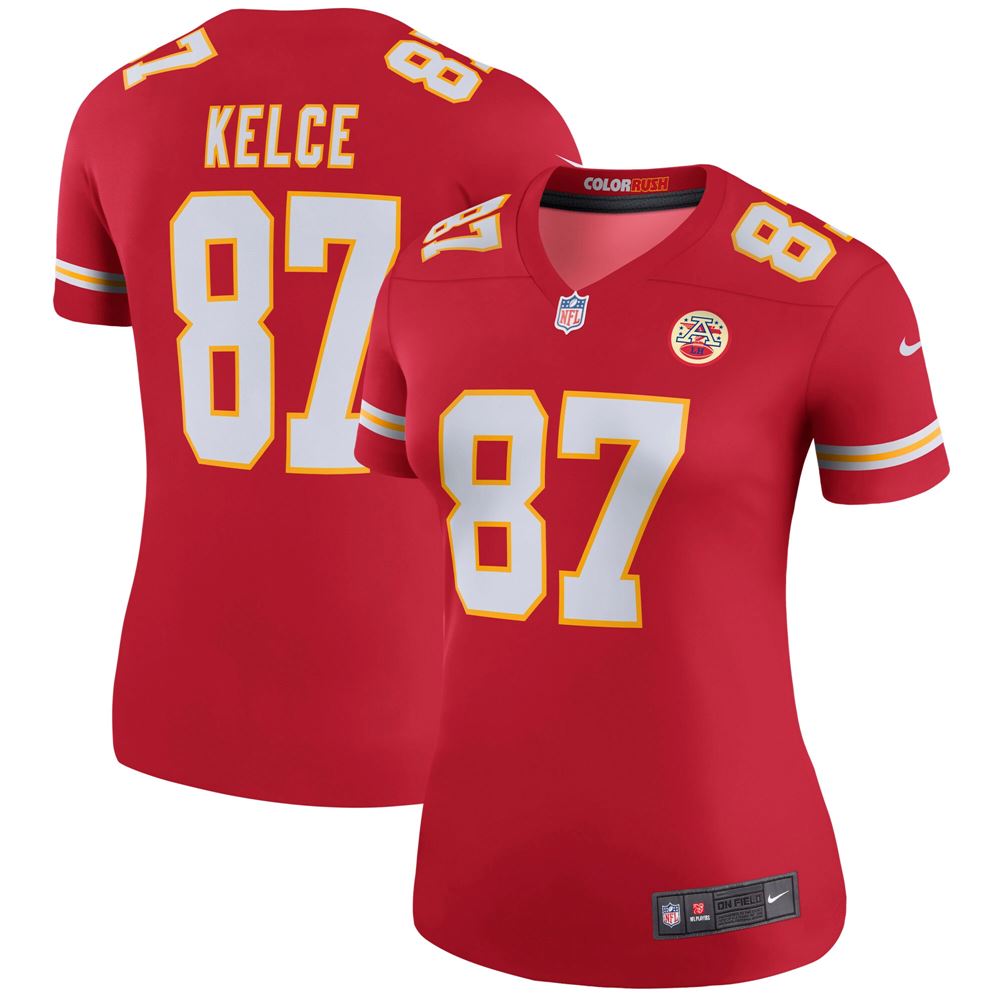 Women's Travis Kelce Kansas City Chiefs Womens Legend Jersey Red ...