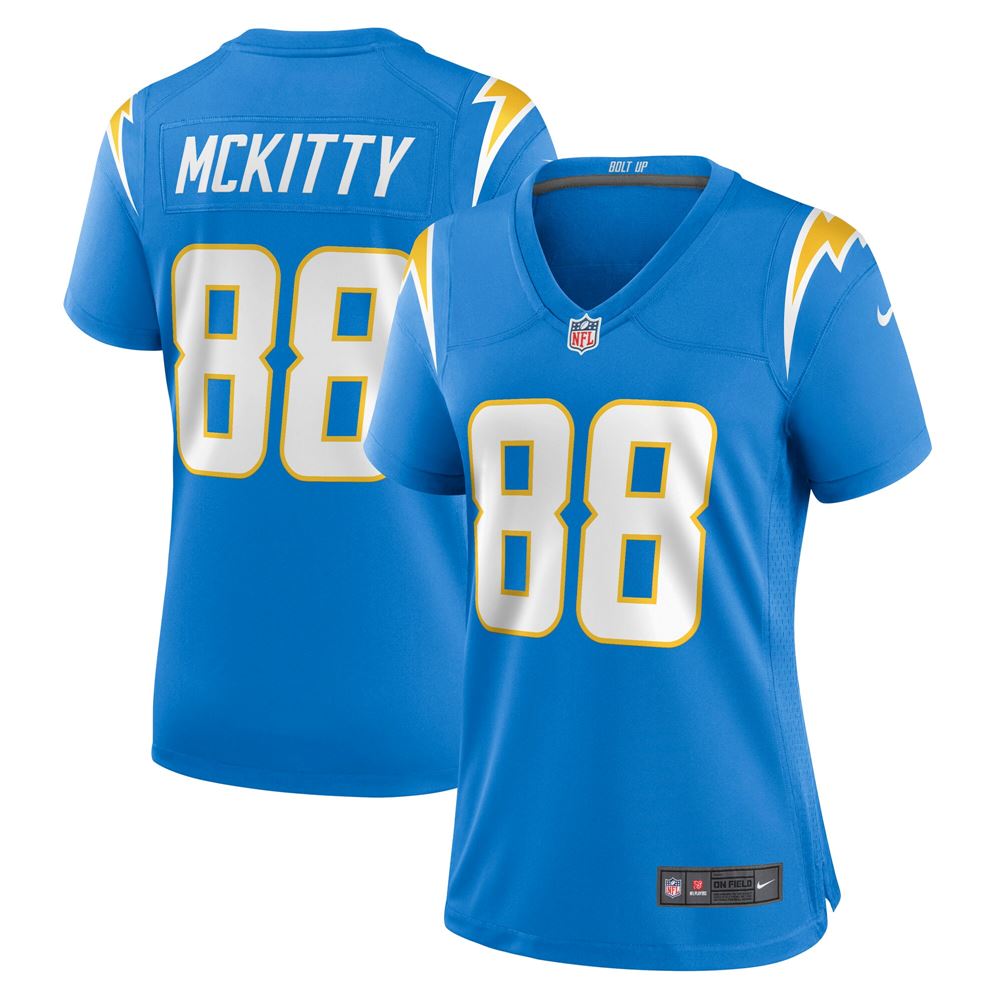 Women's Tre Mckitty Los Angeles Chargers Womens Game Jersey Powder Blue