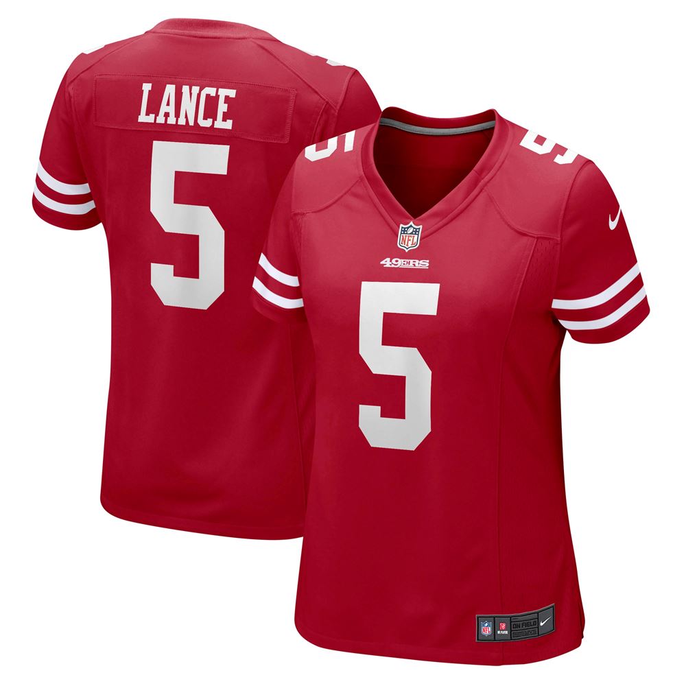 Women's Trey Lance San Francisco 49ers Womens Player Game Jersey Scarlet