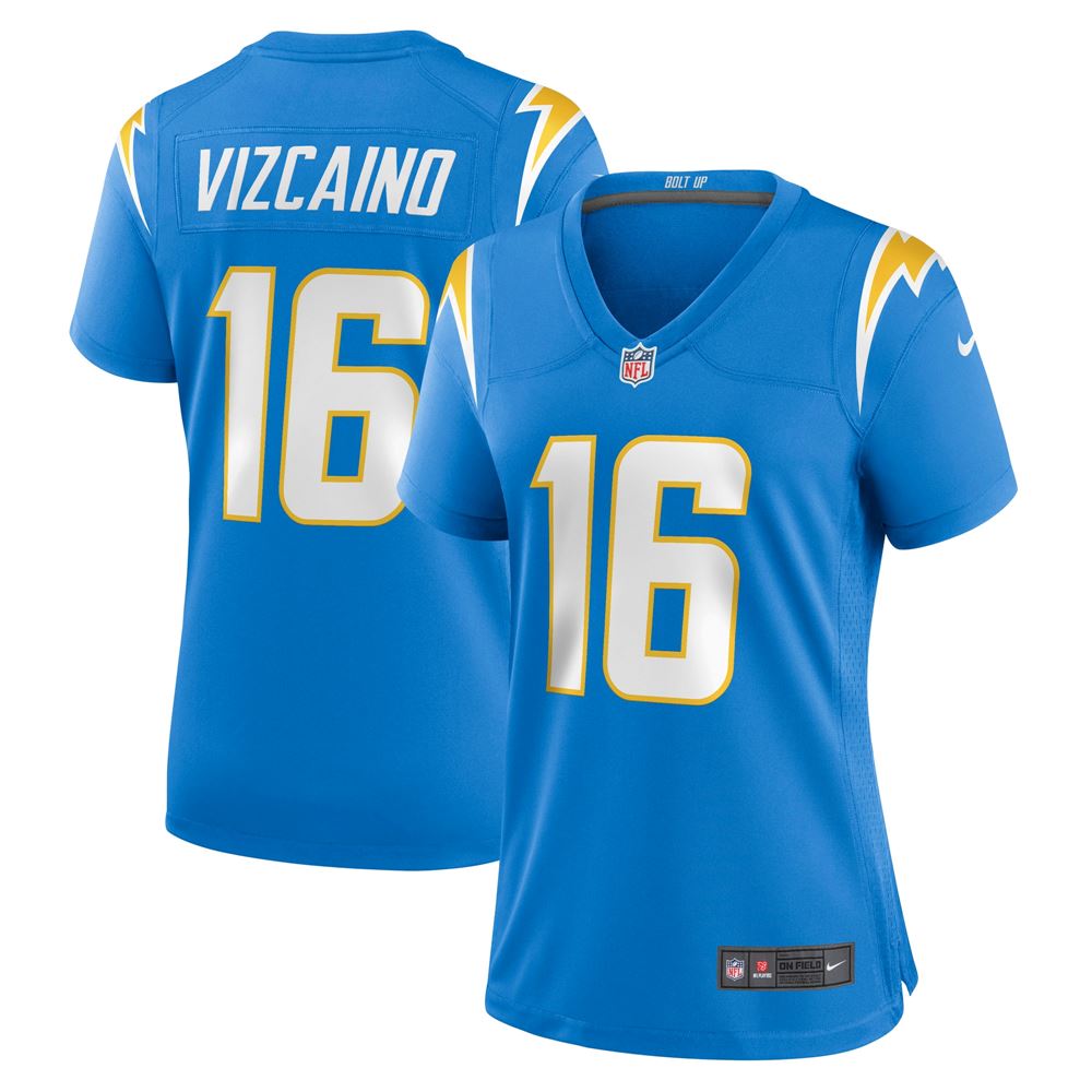 Women's Tristan Vizcaino Los Angeles Chargers Womens Game Jersey Powder Blue