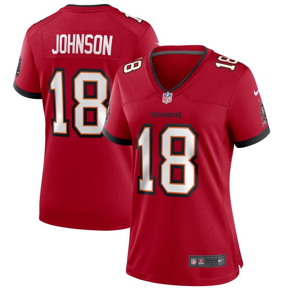 Women's Tyler Johnson Tampa Bay Buccaneers Womens Player Game Jersey Red
