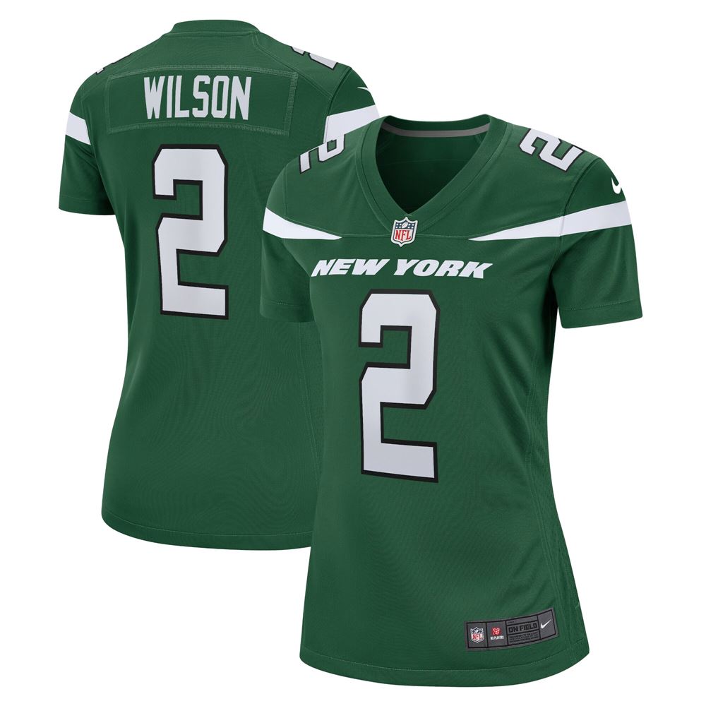 Women's Zach Wilson New York Jets Womens 2021 Nfl Draft First Round Pick Game Jersey Gotham Green