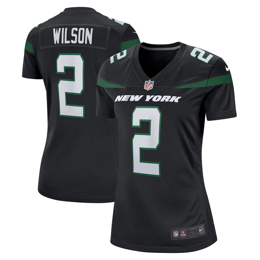 Women's Zach Wilson New York Jets Womens Game Jersey Stealth Black