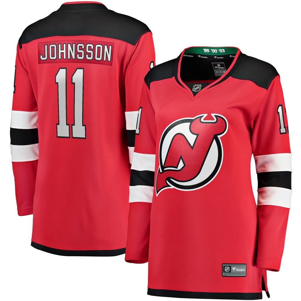 Women's Andreas Johnsson New Jersey Devils Womens Breakaway Player Jersey Red