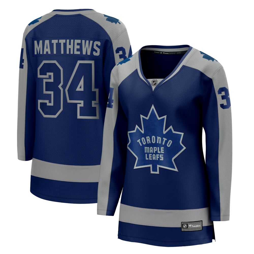 Women's Auston Matthews Toronto Maple Leafs Womens 202021 Special Edition Breakaway Player Jersey Royal
