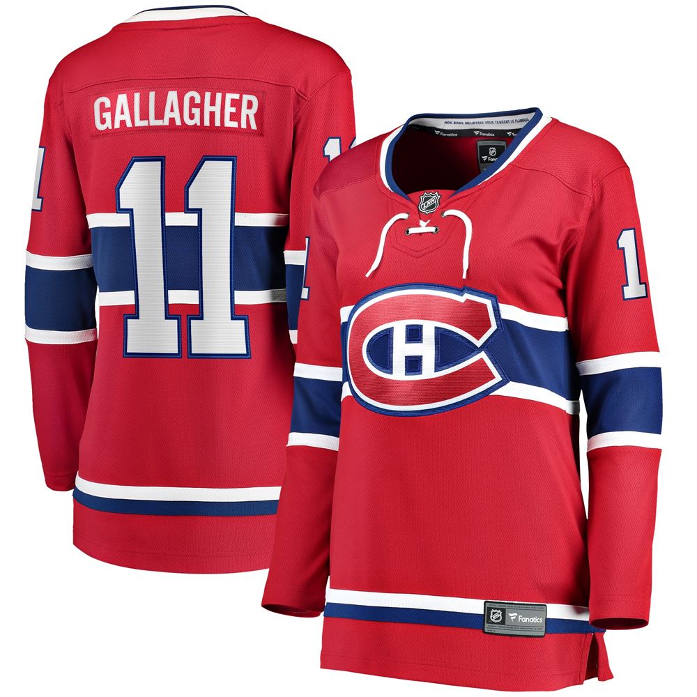 Women's Brendan Gallagher Montreal Canadiens Womens Home Breakaway Player Jersey Red