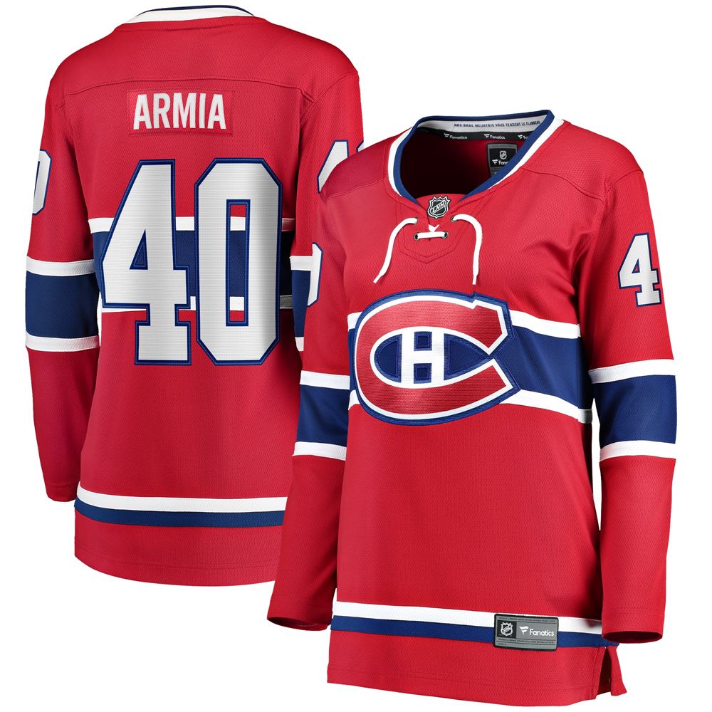 Women's Joel Armia Montreal Canadiens Womens Home Breakaway Player Jersey Red