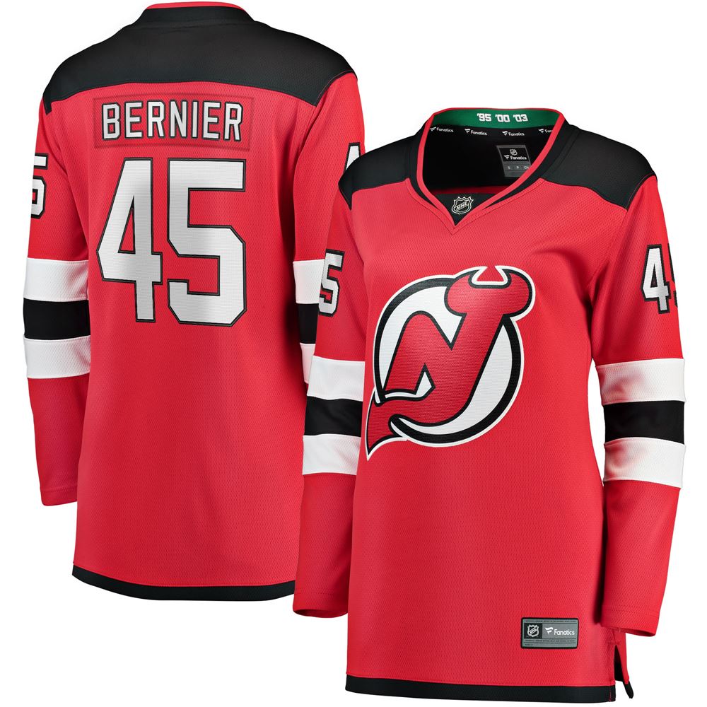 Women's Jonathan Bernier New Jersey Devils Womens Breakaway Player Jersey Red