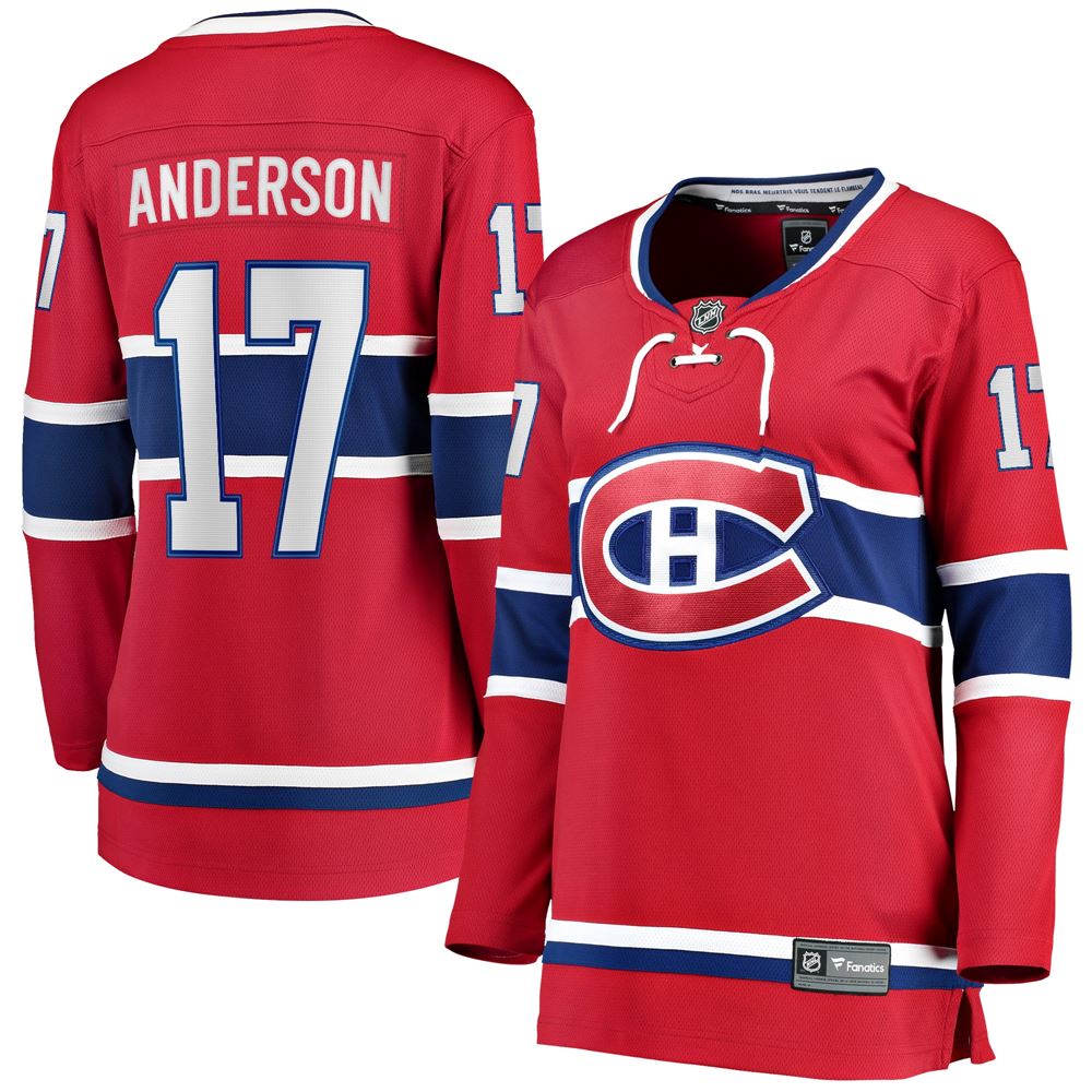 Women's Josh Anderson Montreal Canadiens Womens Breakaway Player Jersey Red