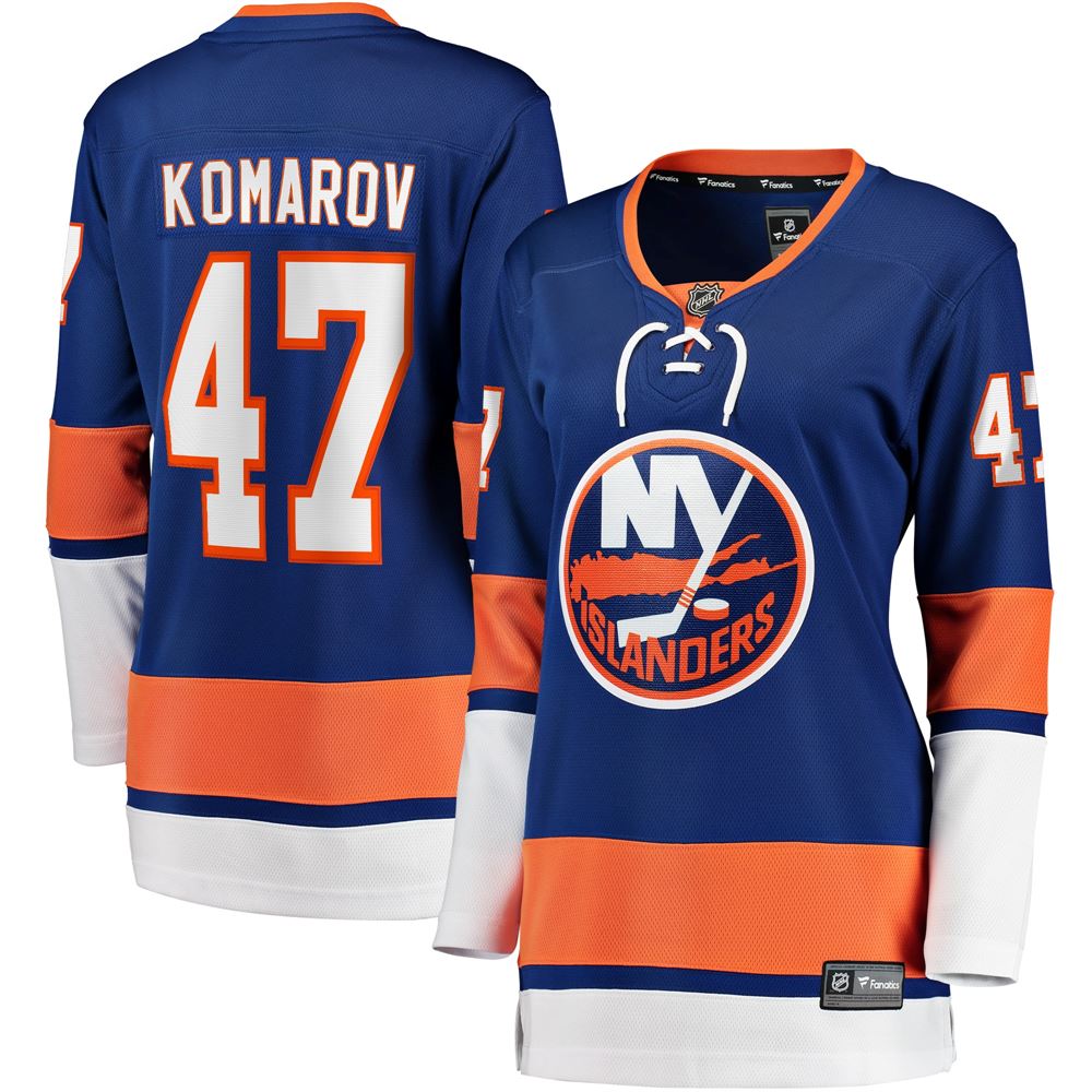 Women's Leo Komarov New York Islanders Womens Home Breakaway Player Jersey Royal