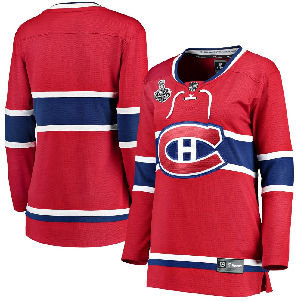 Women's Montreal Canadiens Womens Home 2021 Stanley Cup Final Bound Breakaway Jersey Red