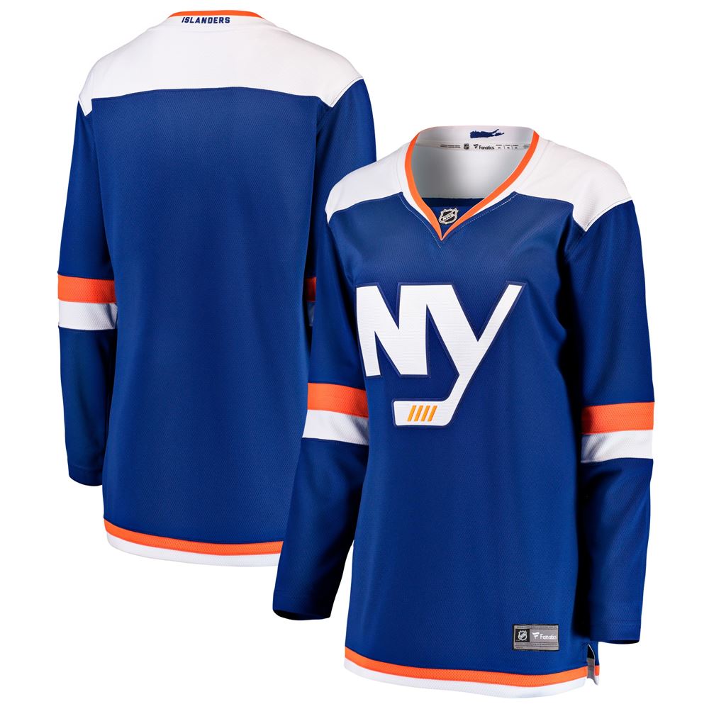 Women's New York Islanders Womens Alternate Breakaway Blank Jersey Blue