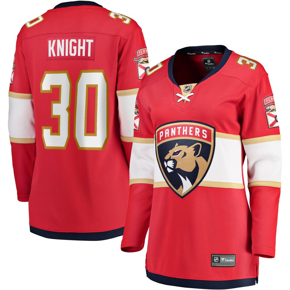 Women's Spencer Knight Florida Panthers Womens 201718 Home Breakaway Jersey Red