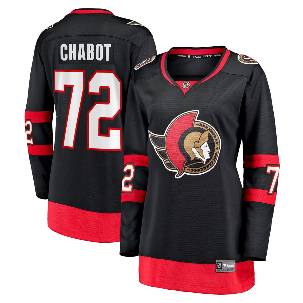 Women's Thomas Chabot Ottawa Senators Womens 202021 Home Premier Breakaway Player Jersey Black