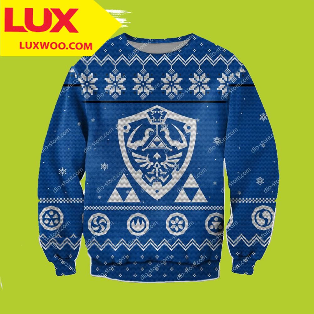 2022 The Legend Of Zelda 3d Print Zelda Ugly Christmas Sweater
