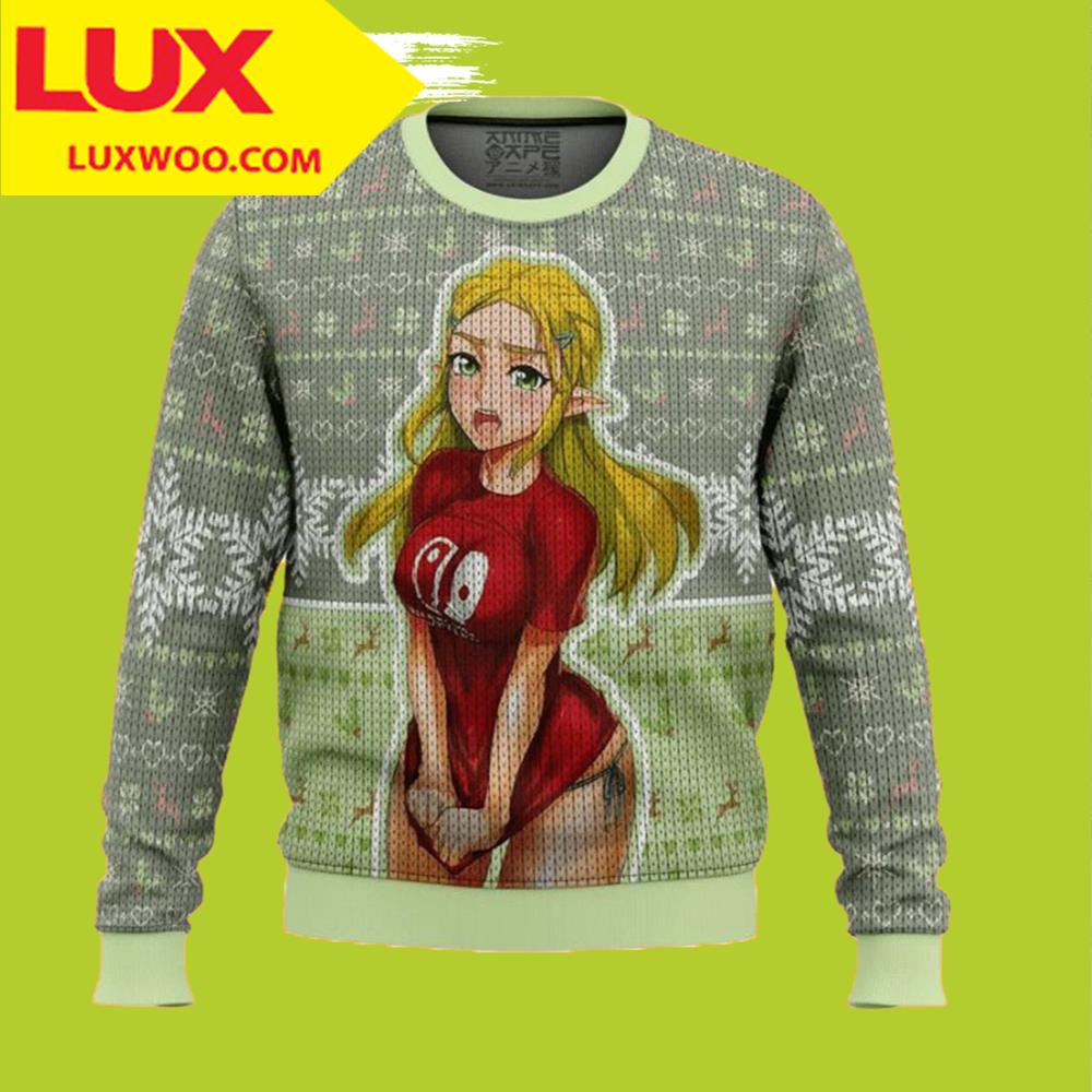 Ahegao Zelda Ugly Christmas Sweater All Over Printed Xmas
