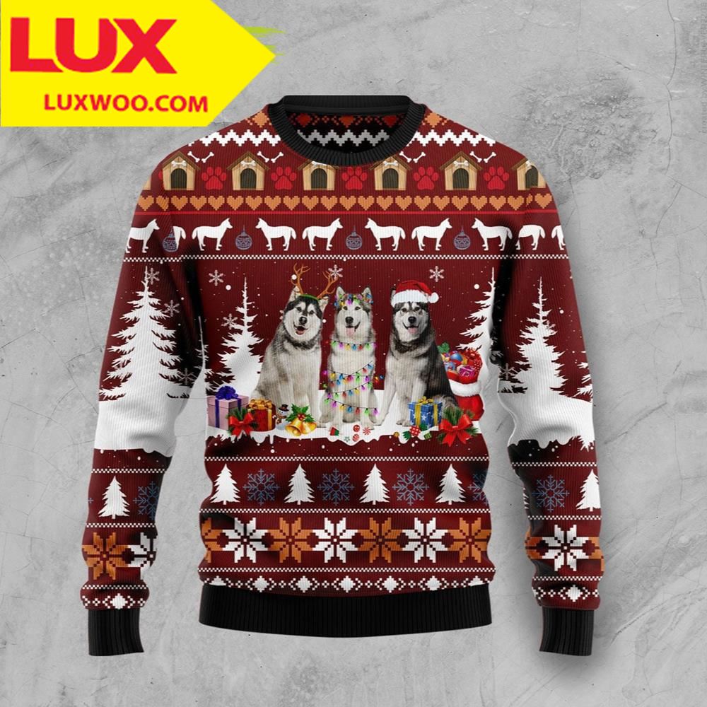 Alaskan Cute Ugly Christmas Sweater Unisex