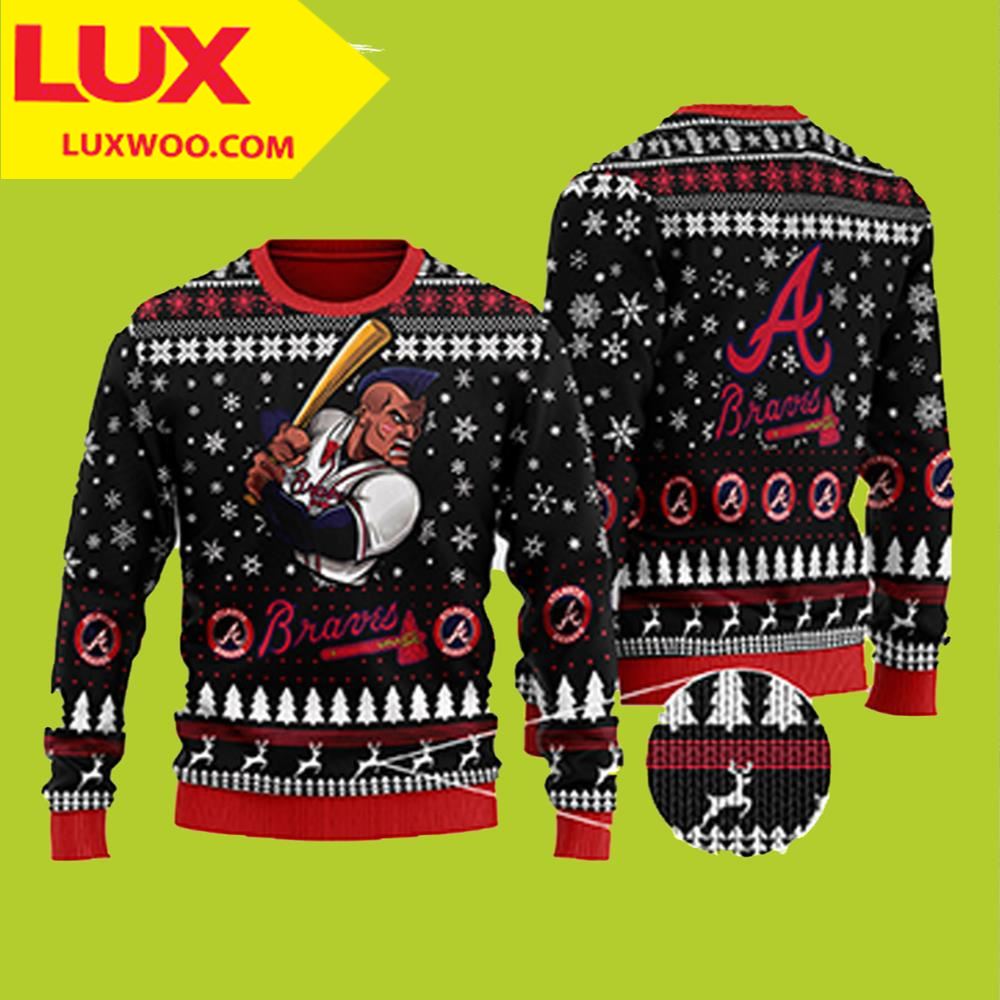 Atlanta Braves World Series Mlb 3d Ugly Christmas Sweater