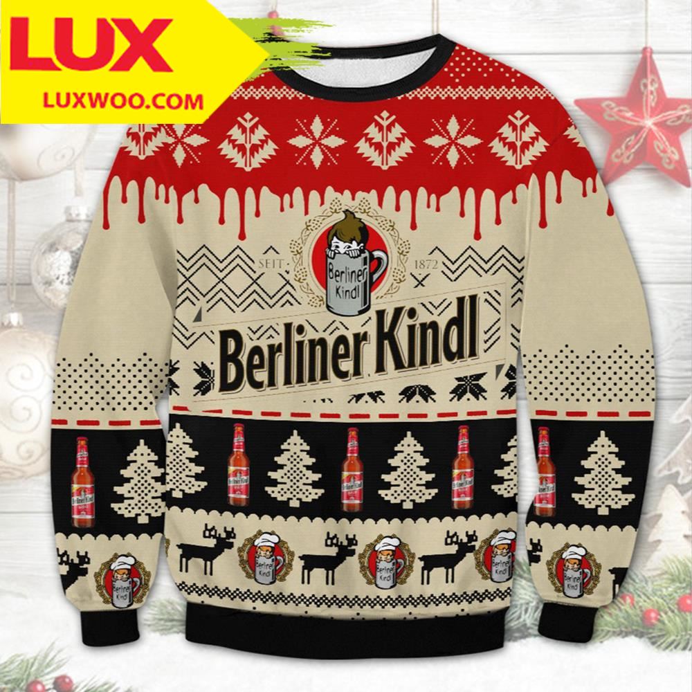 Berliner Kindl Beer Ugly Christmas Sweater Unisex