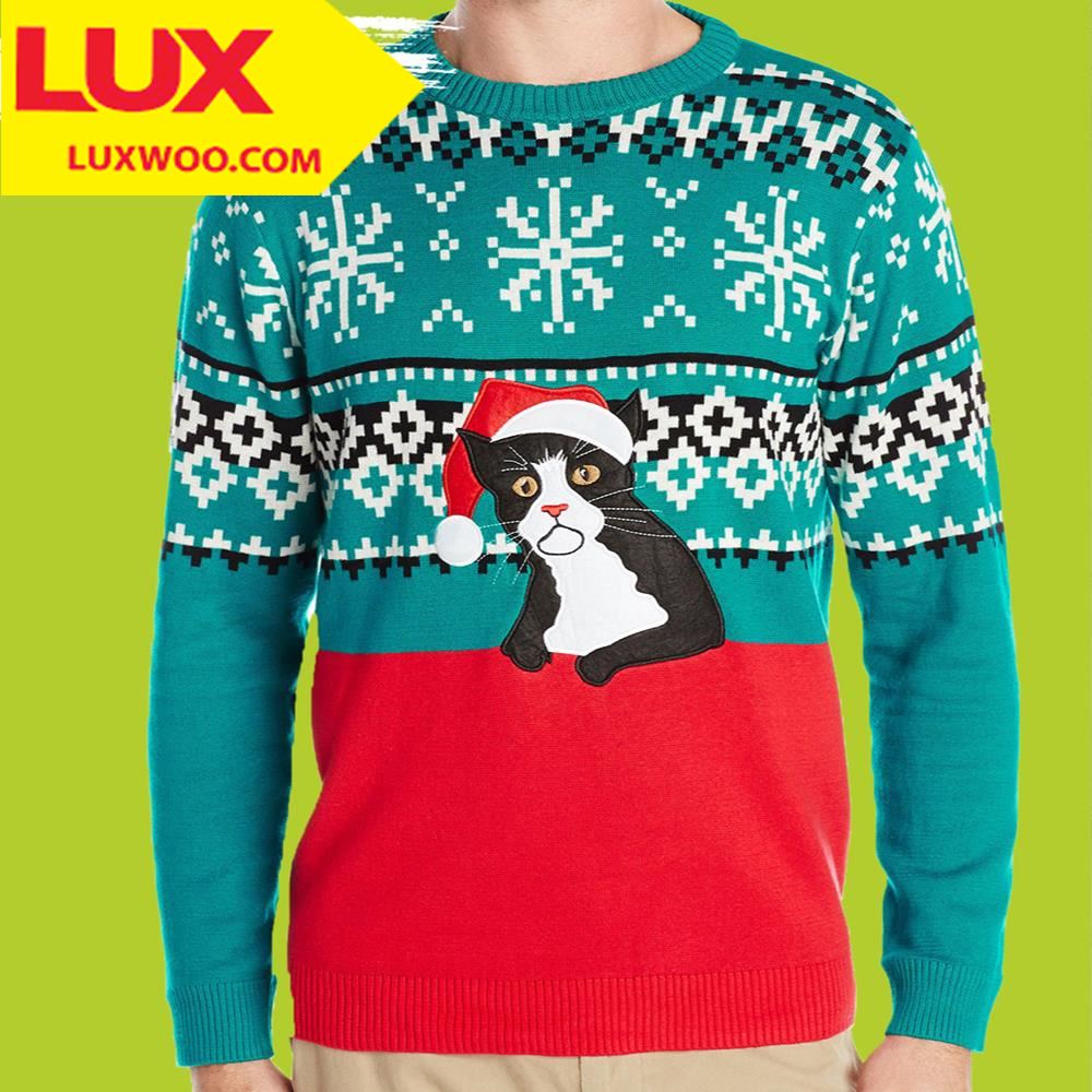 Big Lebowski Cat Ugly Christmas Sweater