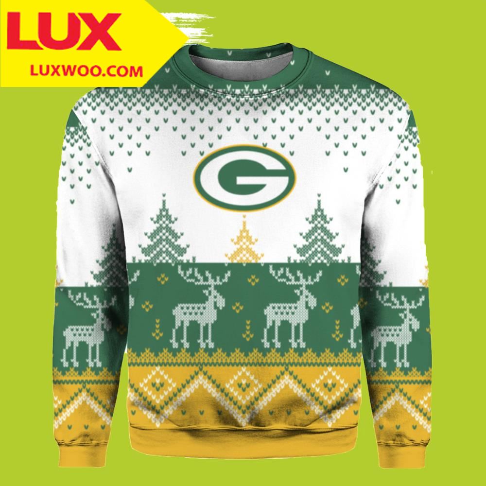 Big Logo 2021 Knit Ugly Pullover Green Bay Packers Ugly Christmas Sweater