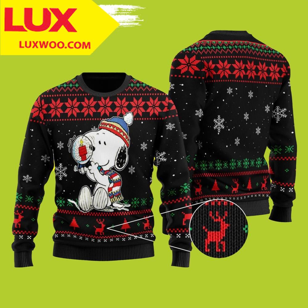 Christmas Wool Snoopy Ugly Christmas Sweater