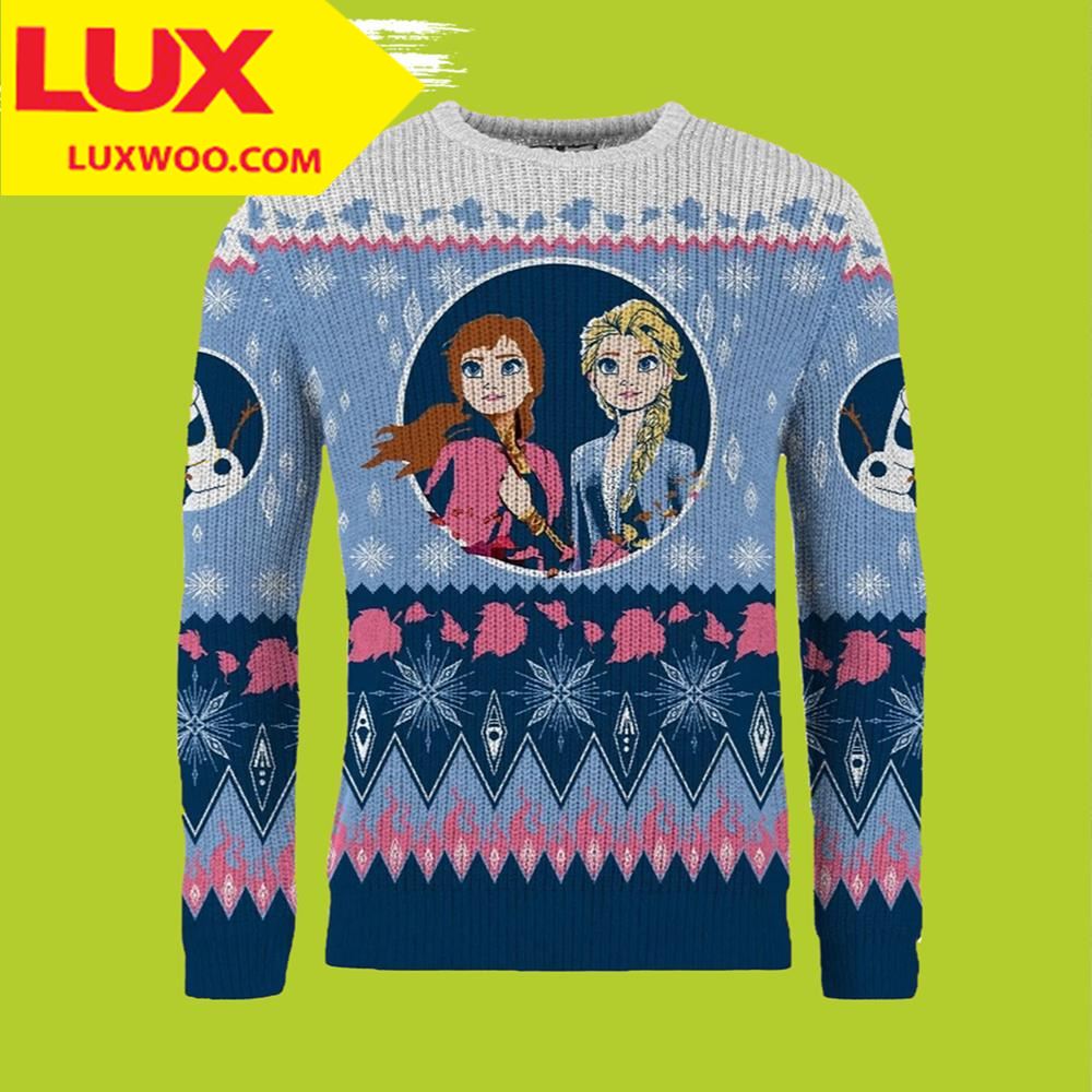Disney Ugly Christmas Sweater Frozen Let It Snow