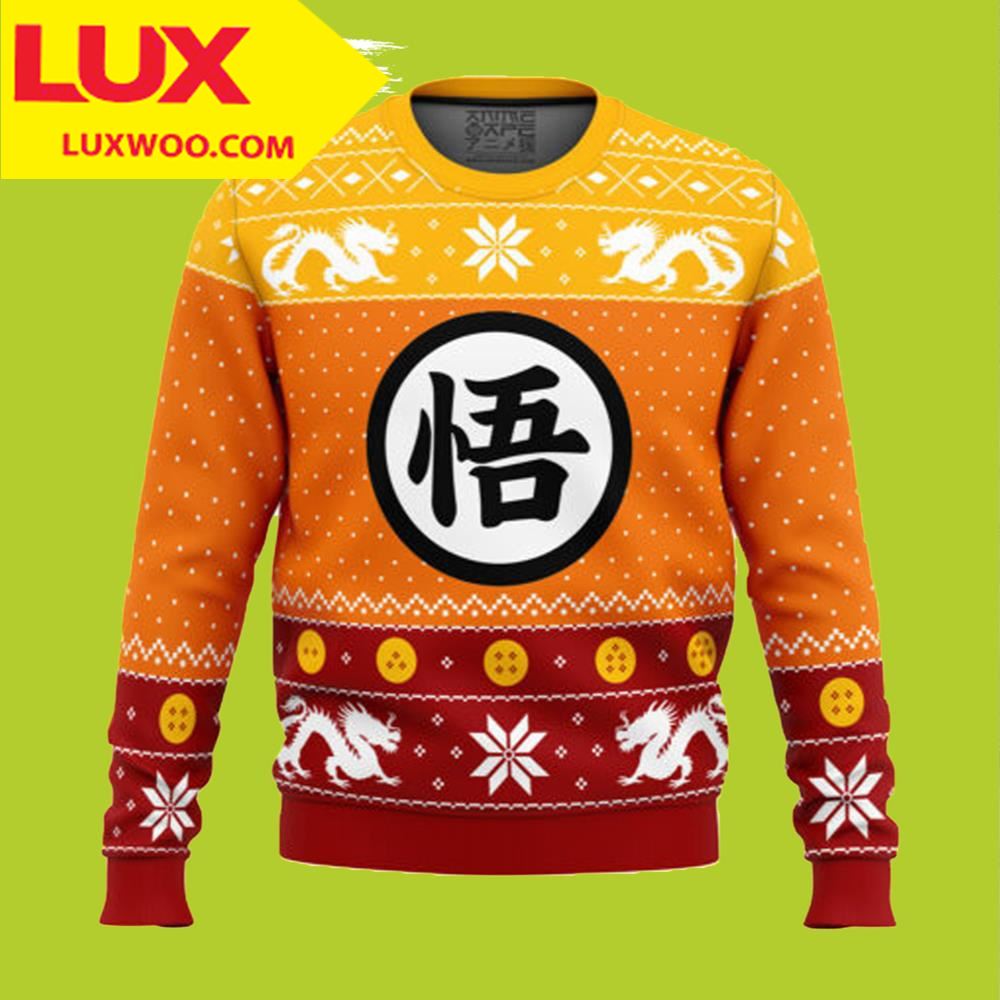 Dragon Ball Z Goku Christmas Ugly Christmas Sweater Merry Christmas