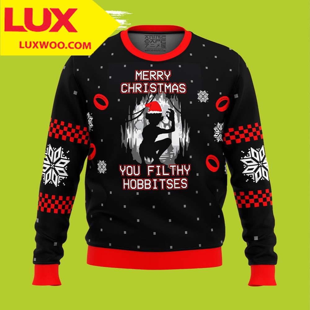Filthy Hobitses The Lord Of The Rings Ugly Christmas Sweater