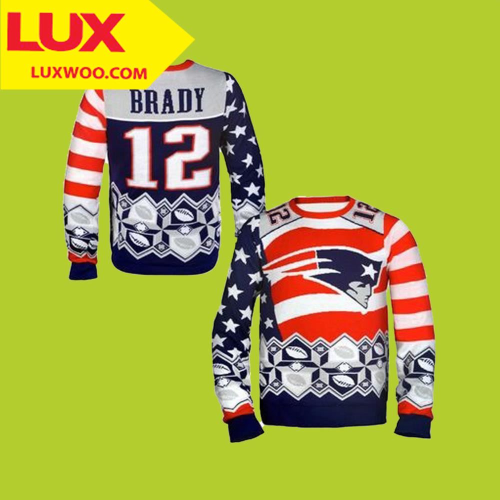 Funny Brady New England Patriots Ugly Christmas Sweater