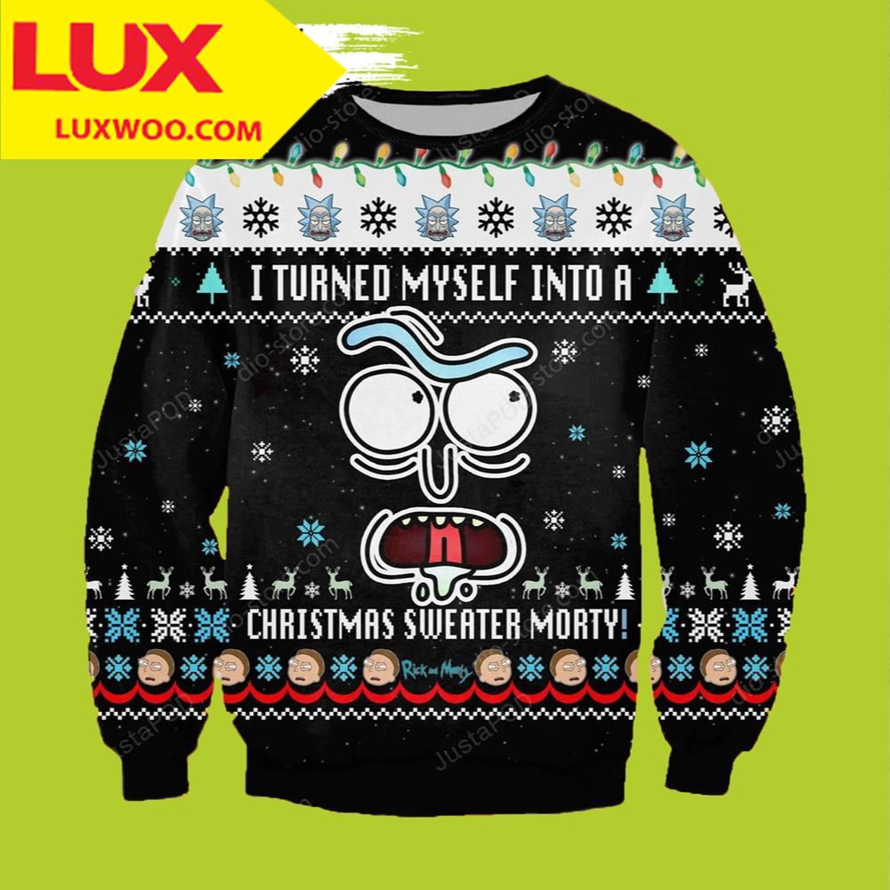 Funny Rick And Morty Ugly Christmas Sweater