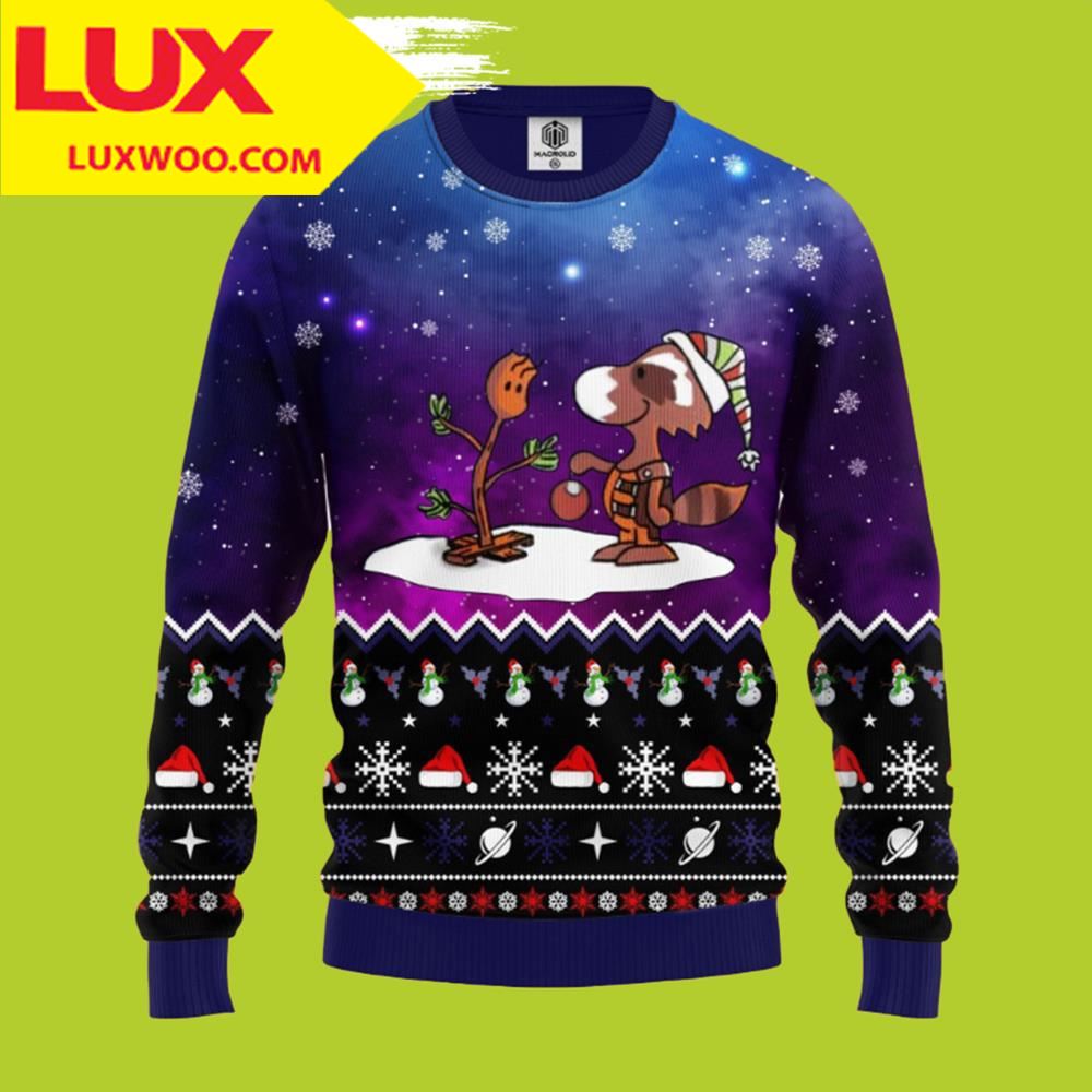 Guardian Of Galaxy X Snoopy Ugly Christmas Sweater