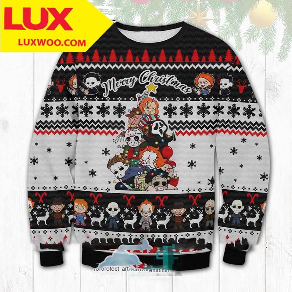 Halloween Horror Movies Christmas Horror Ugly Christmas Sweater ...