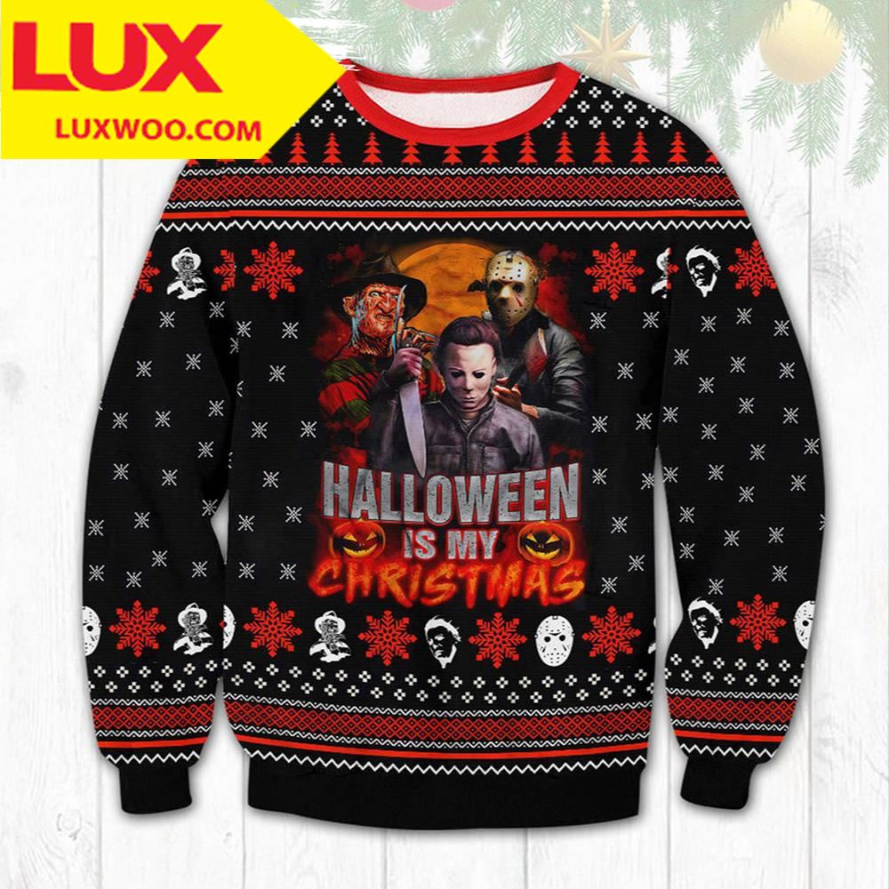 Halloween Horror Ugly Christmas Sweater
